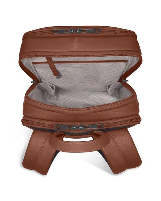 CHAMPS Brown Onyx Leather Backpack for men