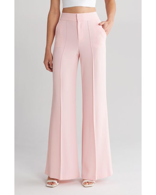 Alice + Olivia Pink Alice + Olivia Dylan Wide Leg Trousers