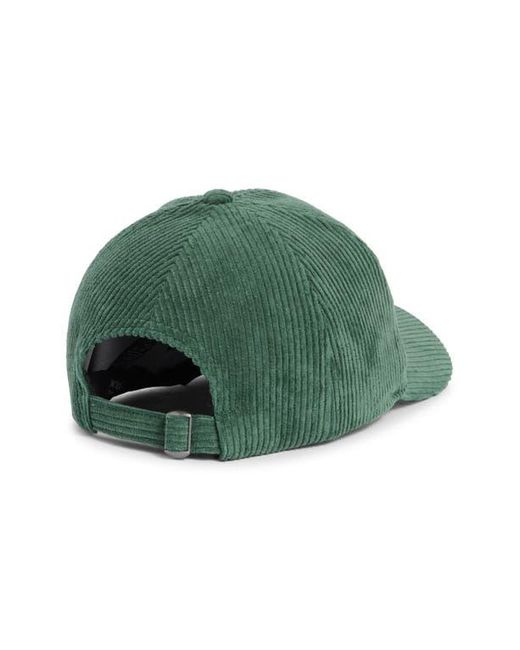 David & Young Green Corduroy Baseball Cap