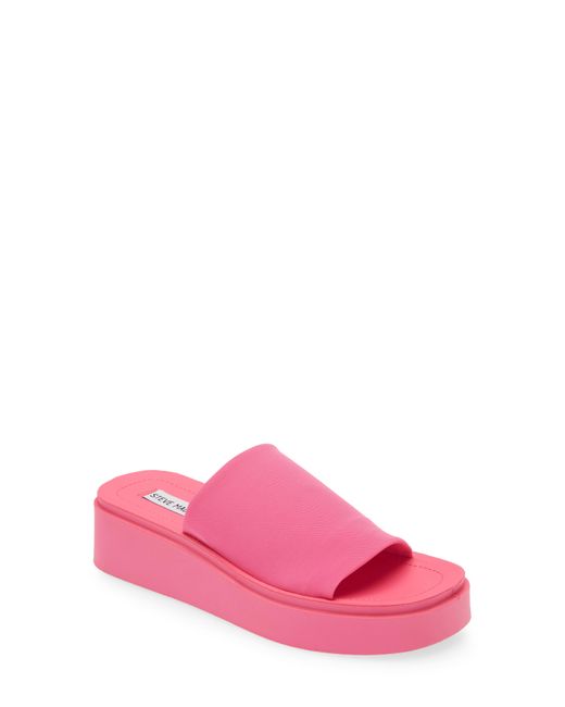 Steve Madden Pink Gimmee Platform Wedge Sandal