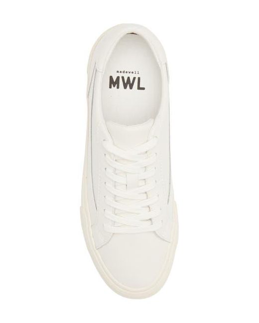 Madewell White Sidewalk Low Top Sneaker