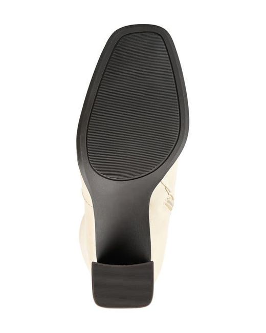 Journee Collection White Karima Vegan Leather Tall Boot