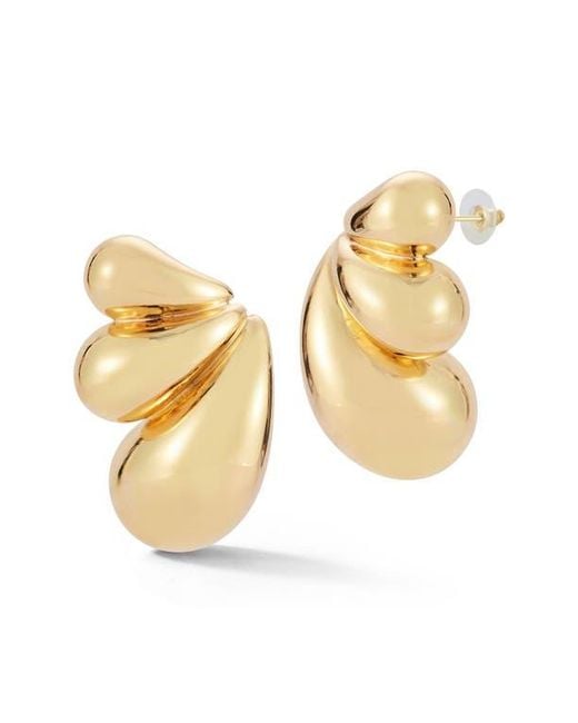 Sphera Milano Metallic Statement Stud Earrings