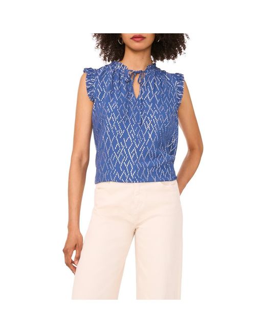 Parker Blue The Jenna Split Neck Top