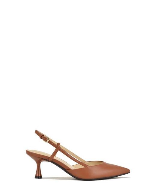Nine West Brown Rowen Slingback Pump