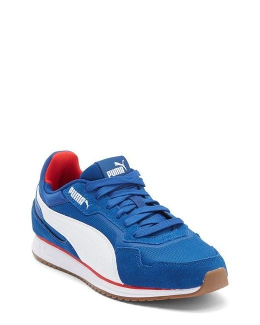 PUMA Blue Softride St Miler Sneaker for men