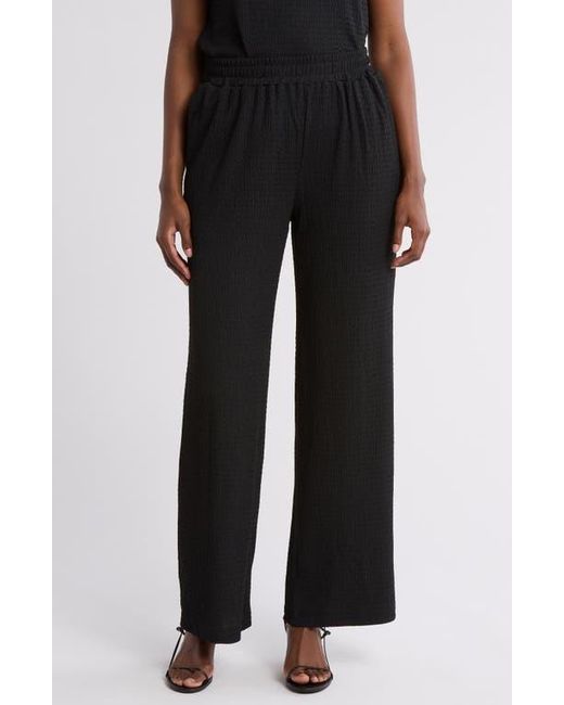 Gemma Jane Black Jacquard Pull-On Pants