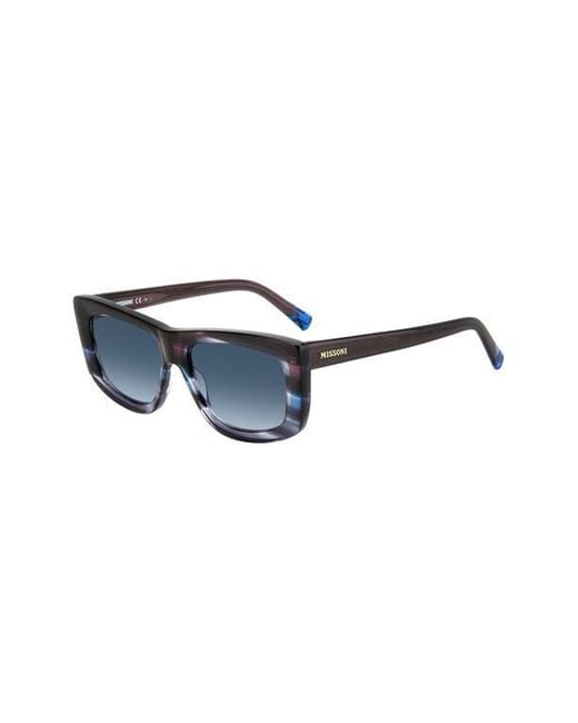 Missoni Blue 60Mm Gradient Rectangular Sunglasses