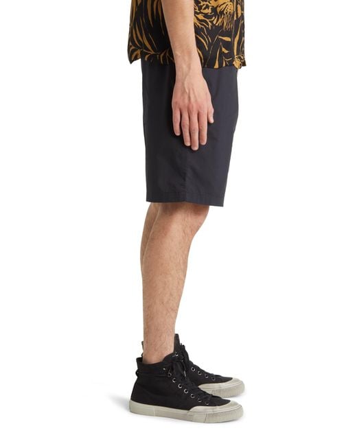 AllSaints Black Canta Cotton Shorts for men