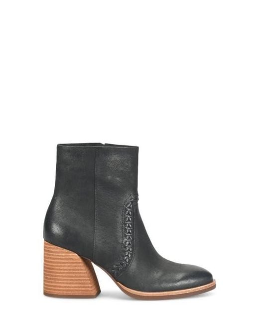 Kork-Ease Black Shilo Block Heel Bootie