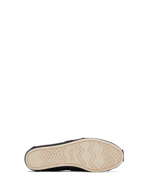 TOMS Black Alpargata Slip-On