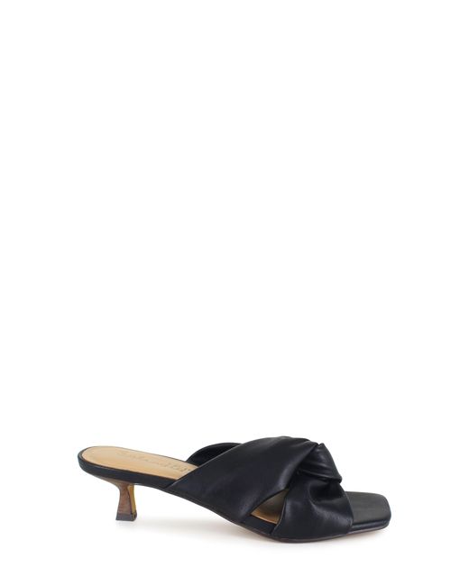 Splendid Black Hannah Kitten Heel Sandal