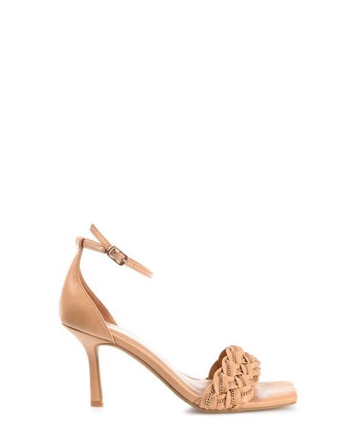 Journee Collection Pink Mabella Tru Comfort Foam Heeled Sandal