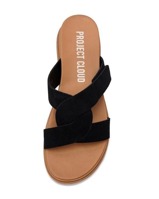 Project Cloud Black Nimble Slide Sandal