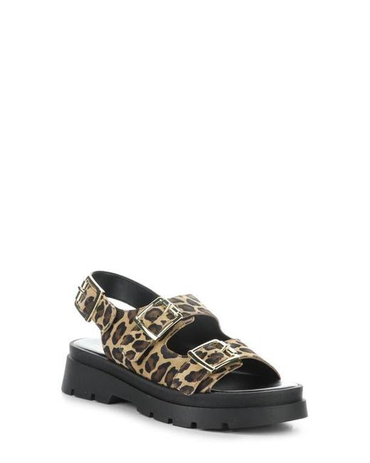 Bos. & Co. Black Cipher Slingback Platform Sandal