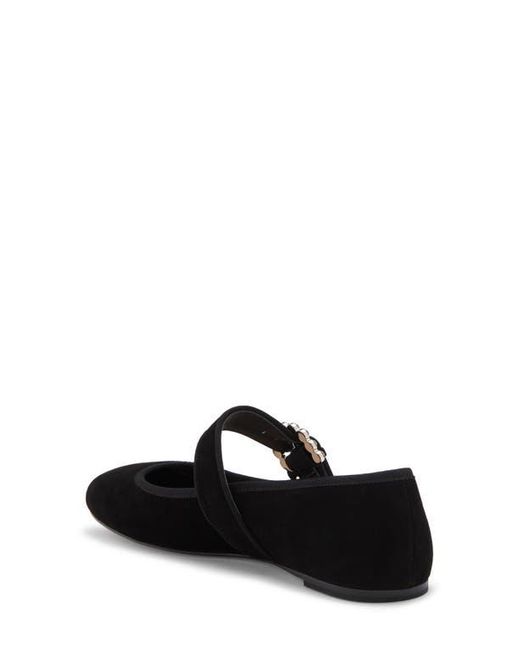 Stuart Weitzman Black Piper Mary Jane Ballet Flat