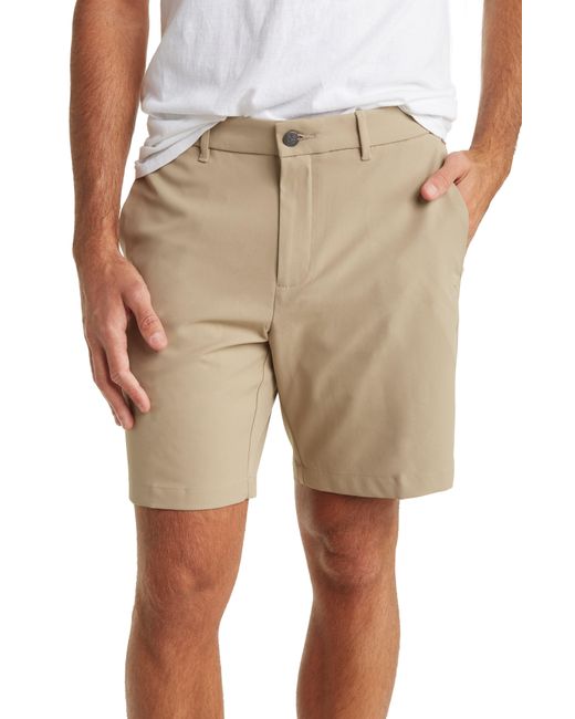 Original Penguin Natural Solid Flat Front Golf Shorts for men