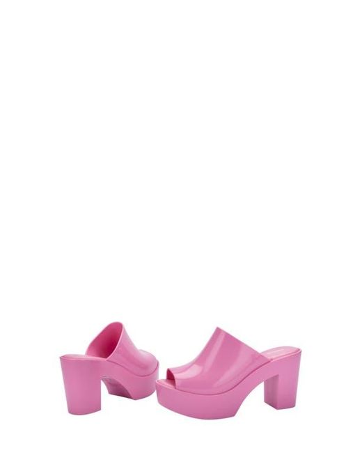 Melissa Pink Open Toe Platform Mule