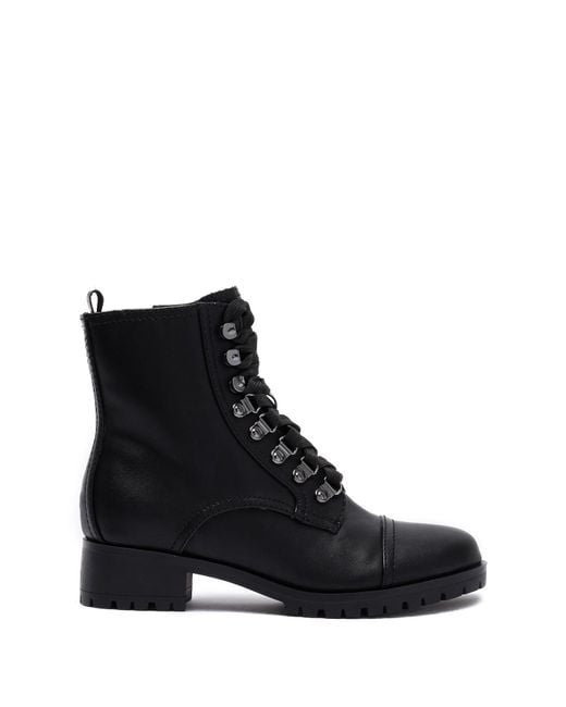 Nine West Wren Combat Boot in Black | Lyst