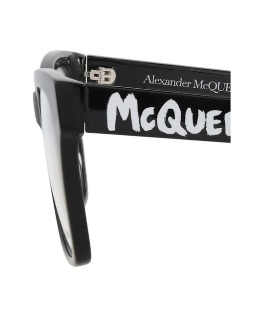 McQ Alexander McQueen Black Optical Glasses