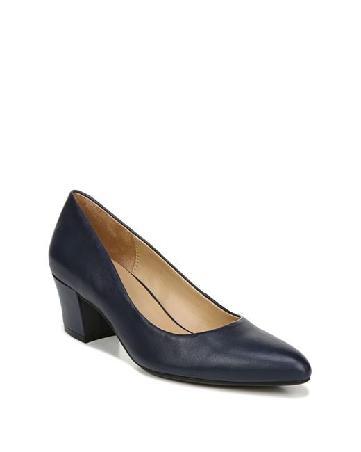 Navy pumps wide on sale width