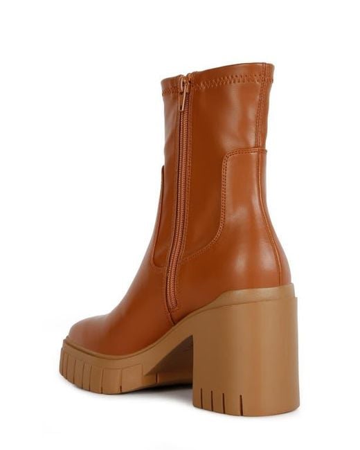 LONDON RAG Brown Kokum Bootie
