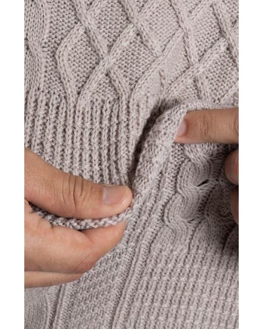 Xray Jeans Gray Mixed Knit Crewneck Pullover Sweater for men