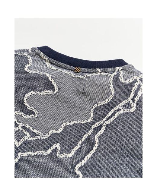 Billy Reid Gray Camellia Patchwork Sweatshirt for men
