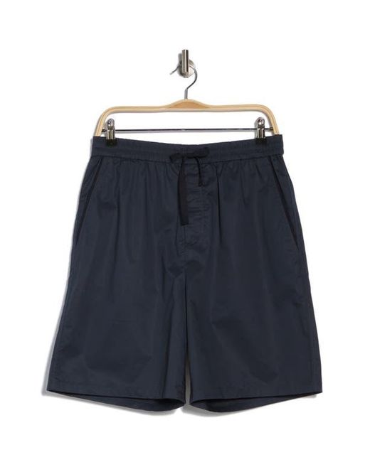 Rag & Bone Blue Irving Patch Pocket Stretch Cotton Shorts for men