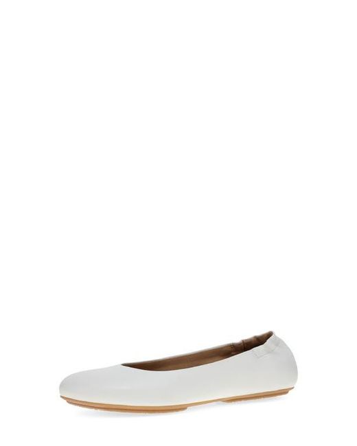 Dansko White Mollie Ballet Flat