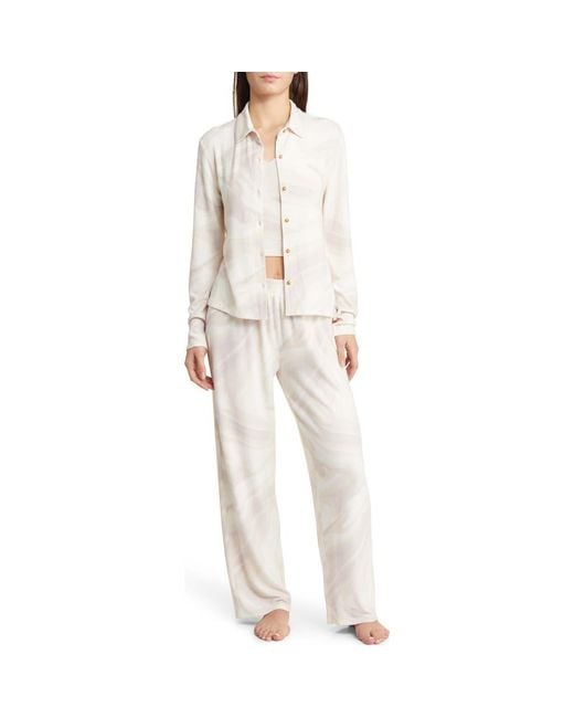 Open Edit Natural 3-Piece Cozy Knit Lounge Set