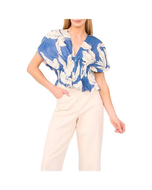 Parker Blue The Halle V-Neck Cinch Waist Top