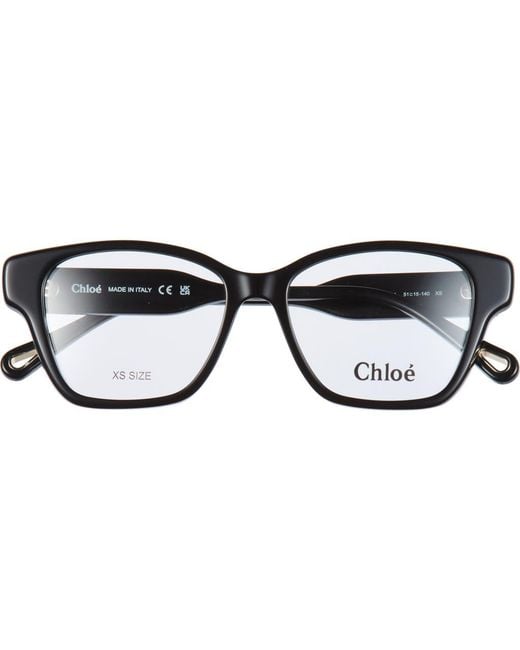 Chloé Black 51Mm Cat Eye Optical Frames