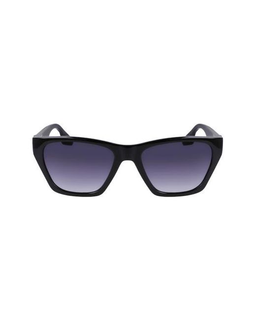 Converse Blue Recraft 54Mm Gradient Cat Eye Sunglasses