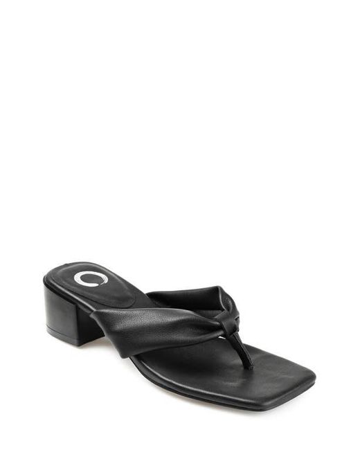 Journee Collection Black Seelah Slide Sandal
