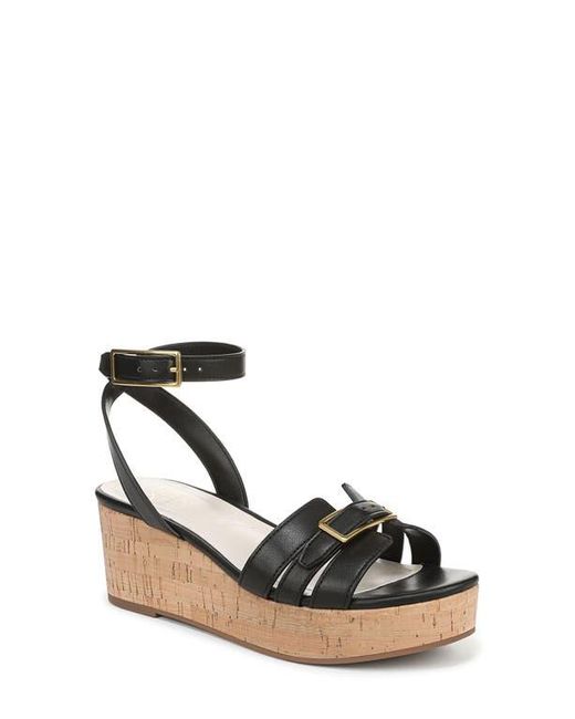Franco Sarto Black Pheobe Wedge Platform Sandal