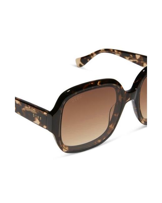 DIFF Brown Seraphina 57Mm Round Sunglasses
