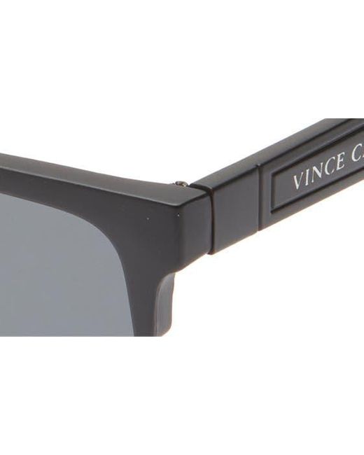 Vince Camuto Black Square Half Frame Sunglasses for men
