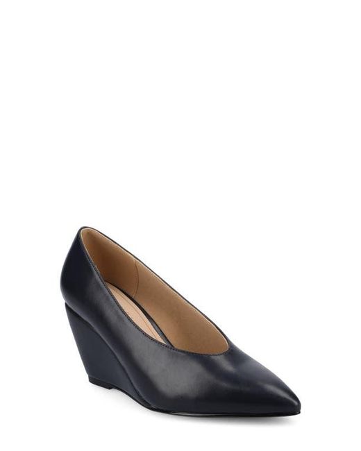 Journee Collection Blue Danika Pointed Toe Pump