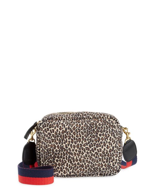 Clare V. Multicolor Midi Sac Leopard Print Leather Crossbody Bag In Mini Cat At Nordstrom Rack