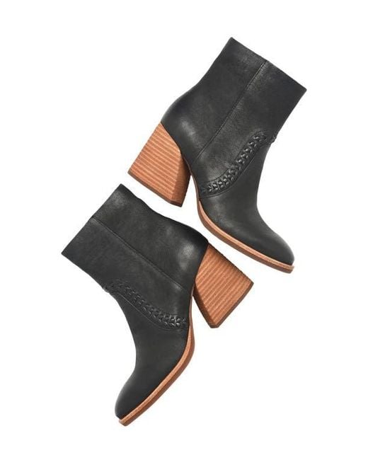 Kork-Ease Black Shilo Block Heel Bootie