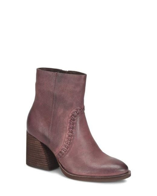 Kork-Ease Purple Shilo Block Heel Bootie