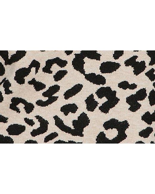 Sanctuary Black Leopard Print Sweater
