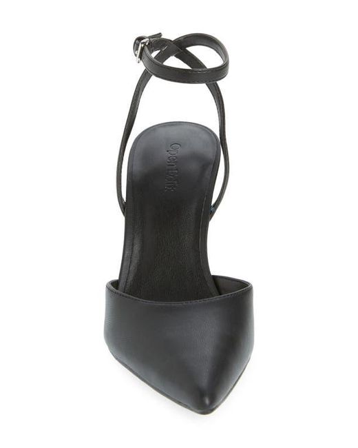 Open Edit Black Neesha Ankle Strap Pump