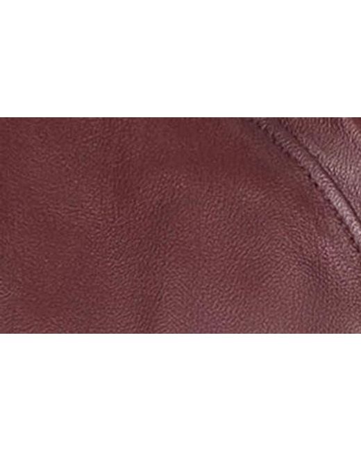 VELLAPAIS Purple Smooth Leather Jacket for men
