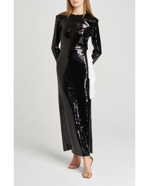 wayf bow satin midi dress Satin Bow Neck Spaghetti Strap Midi Dress
