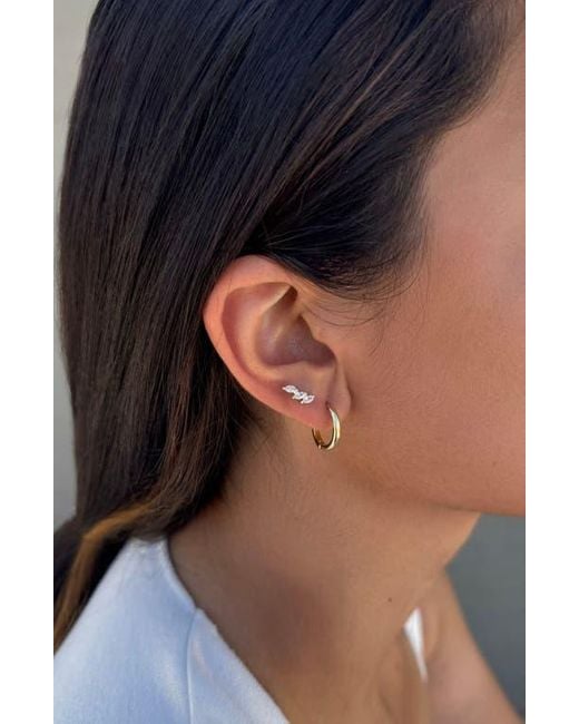 Adornia Metallic Set Of 3 Assorted Hoops And Stud Earrings