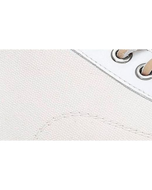 Frye White Astor Cap Toe Low Top Sneaker for men