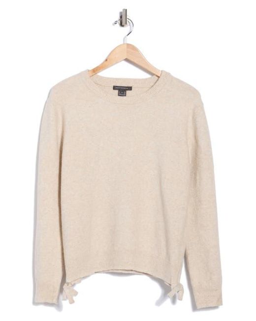 French Connection White Side Drawstring Tie Sweater