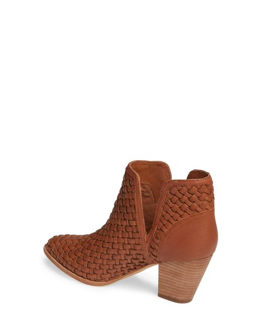 frye reed woven bootie